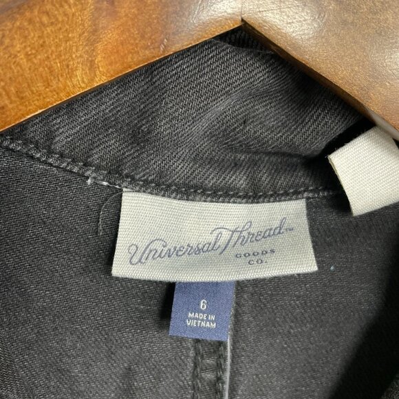 NEW Women's 6 Long Sleeve Utility Baggy Denim Jumpsuit - Universal Thread i1573 - Picture 7 of 9